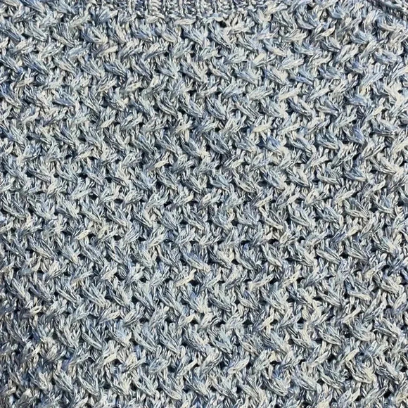 APT 9 Light Blue White Crew Neck Long Sleeved Sweater Small - Picture 9 of 10